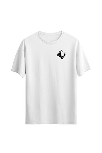Açık Garaj Unisex Capricorn Zodiac εμπριμέ κανονικό μπλουζάκι