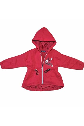 Veni Baby Girl's Hooded Raincoat Windbreaker