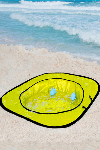 UYDEE Yellow Kids Swimming and Baby Water Pool - Foldable Beach Cover