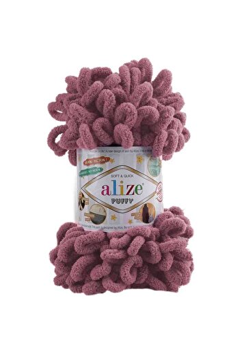 Alize Σχοινί πλεξίματος Rose Color Puffy 028 - 1 Τεμάχιο