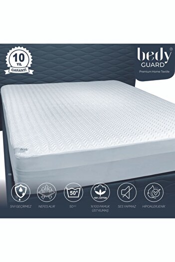 BEDY GUARD Королівський 100 бавовняний верхній тканинний наматрацник Наматрацник стьобаний рідинний захист матраца Наматрацник