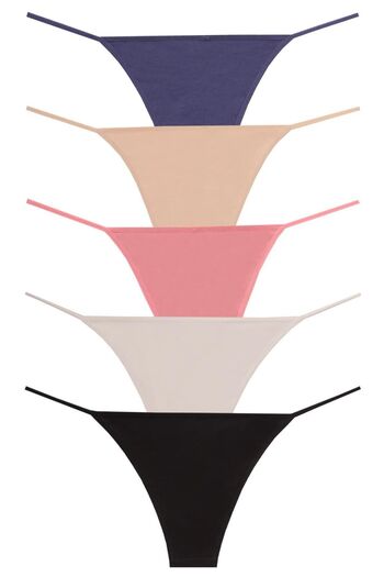papatya lingerie Brazilian Cotton Slip Ring Detail 5'' Package W-101
