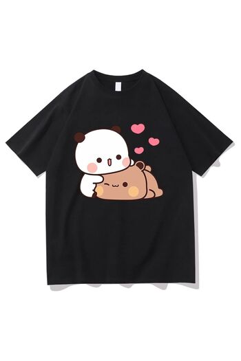 Let's Wear Μπλουζάκι με στάμπα Bubu and Dudu Unisex Premium με γιακά ποδηλάτου