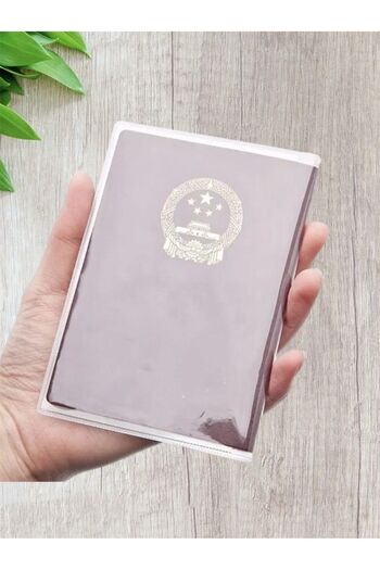 Cekuonline Transparent PVC Printed Compatible with Country Passports - Pocket Passport Case Cover LV