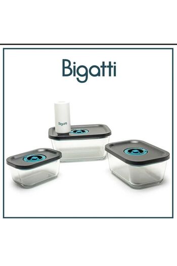 Bigatti NORRIS 4-PIECE VACUUM STORAGE BOWL SET BLACK