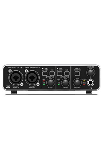 Behringer Umc202hd 24-bit/192khz Midas Mikrofon Preamfi 2x2 Usb Ses Kartı
