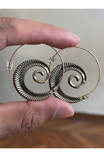Rupen Kraft Authentic Spiral Model Leaf Earrings