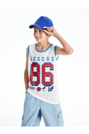 LC Waikiki LCW Kids Boy Crew Neck Printed Undershirt