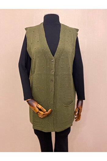 TEK Knitwear Mother Vest / Melted Khaki