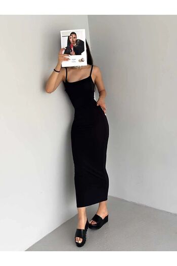munora butik Draped Detailed Dress 102