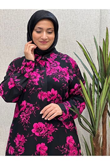 Butik büyük beden Viscose Oversize Tunic