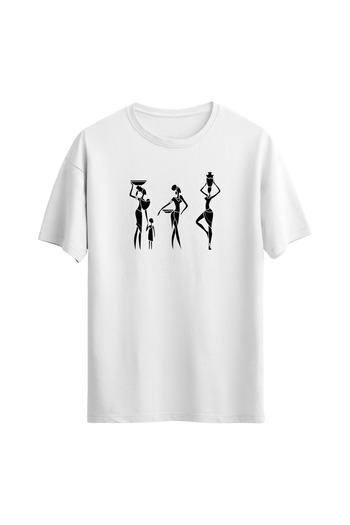 Açık Garaj Unisex Cultural Woman εμπριμέ μπλουζάκι
