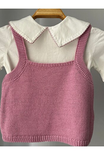 imoop design Kids Woven Blouse Knitwear Sweater Set of 2