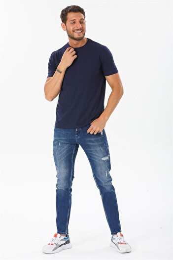 ESPİNA Men's Crew Neck Regular Fit T-shirt