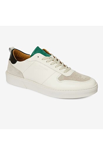 Greyder Erkek Beyaz Hakiki Deri Sneaker Ayakkabı 4Y1SA17422