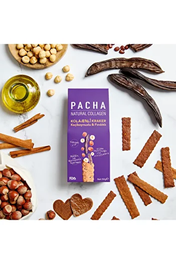 PACHA Carob & Hazelnut Collagen Cracker