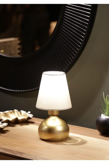 HOMİNG Milano Gold Lampshade Fabric Headboard
