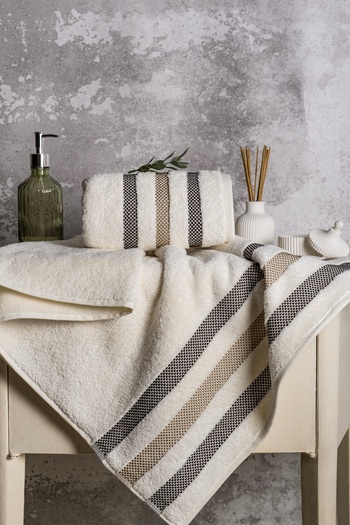 EIFIN Fatto Extra Soft 100% Pure Cotton - 1 Hand Towel and 1 Large Bath Towel (50x90cm and 70x140cm)