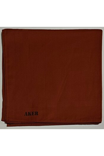 Aker Brick Color Plain Cotton Cotton Scarf - 1030950 -961