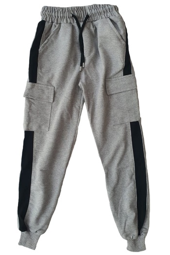 makiteks 5-16 Years Unisex Boys and Girls Sweatpants - Cargo Pocket, Elastic Waist and Ribbed Leg Jogger
