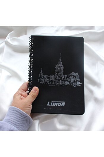 baddin aksesuar Black Ring Notebook - Two Pieces, 30 Sheets Pages
