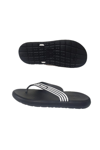 ALAABO Men's Black-white Flip Flops Beach Slippers - alaboo302-24