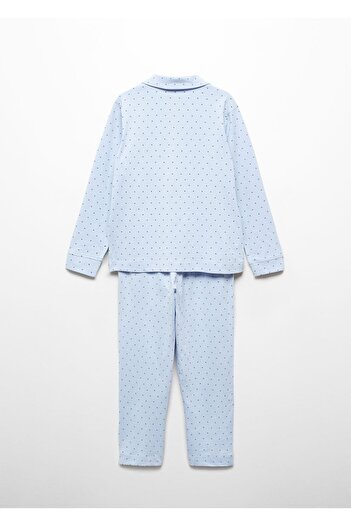 MANGO Kids Desenli uzun pijama