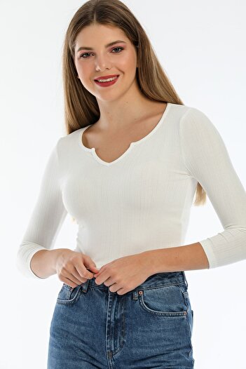 Kallisto Collar Detailed Blouse Slim Fit