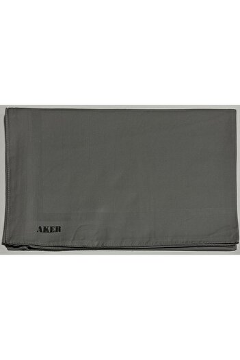 Aker Dark Gray Plain Cotton Cotton Shawl - 1030900 -973