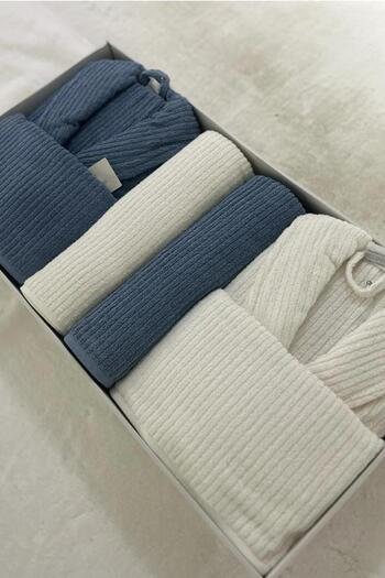 Zeynep Tekstil Nurpak 8 Piece Family Bathrobe Set - Boxed