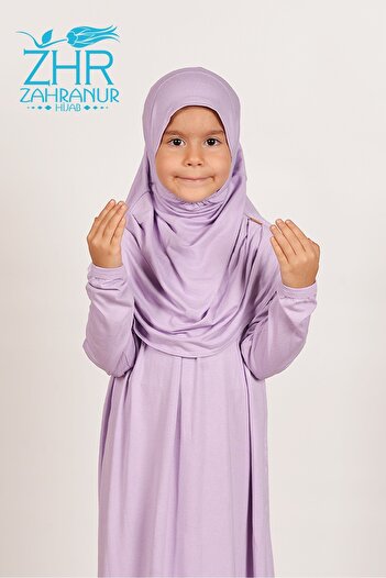 ZAHRANUR HİJAB Çocuk Namaz Elbisesi (6-8 Yaş)