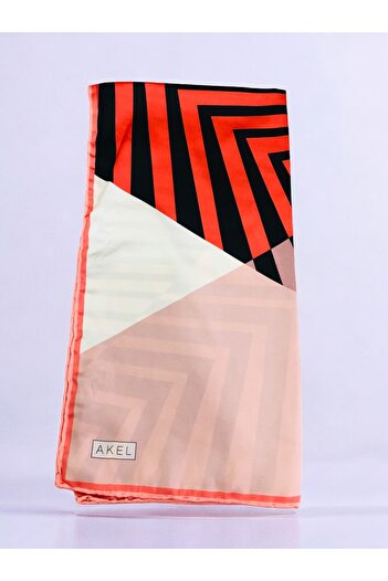 Akel Colorful Striped Alpha Twill Scarf - 95 x 95