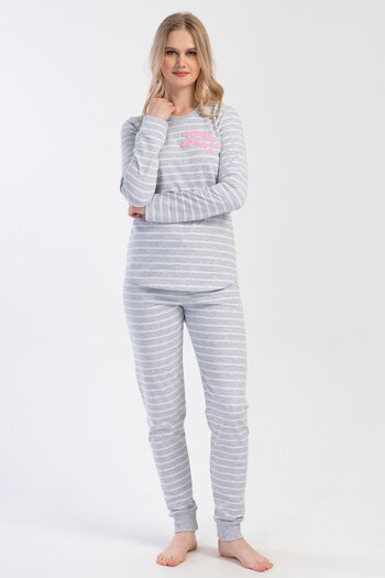 VİENETTA Long Sleeve Women's Pajama Set - 403017