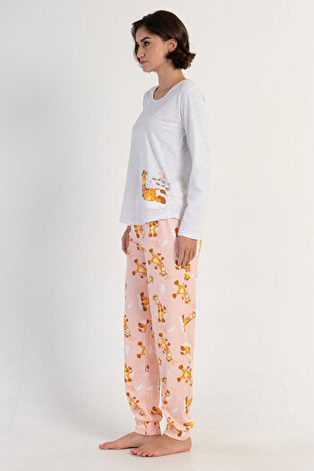 VİENETTA Long Sleeve Women's Pajama Set - 311312