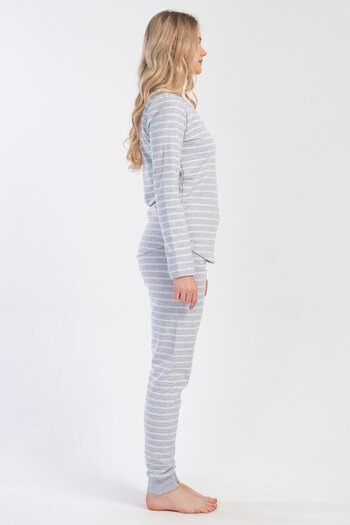 VİENETTA Long Sleeve Women's Pajama Set - 403017