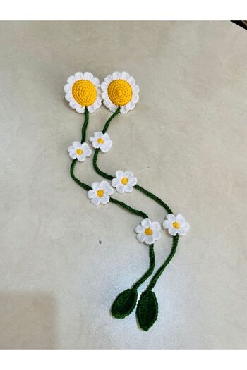 afralya home 1 Piece Sunflower Amigurumi - Cluster and Buckle Set