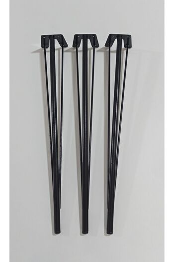 Alin's Home 54 cm Nesting Table Leg, Metal Wire Leg, Log Table Leg (3 Pcs)