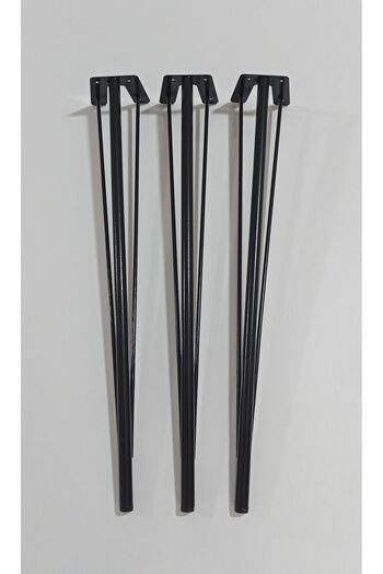Alin's Home 50 cm Nesting Table Leg, Metal Wire Leg, Log Table Leg (3 Pcs)