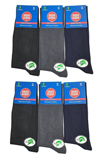 socksbox 6-Piece Bamboo Seamless Summer Men's Socks
