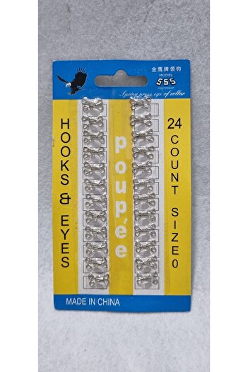 erdoğan hobi Agraf Button Clasp Button 24pcs 1.2cm Metal No:0 Bra Clasp Skirt Clasp Vest Clasp Athlete Clasp