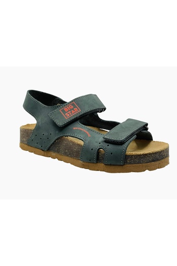 Piarmoni Unisex Children's Sandals - Genuine Leather, Anatomical Cork Sole