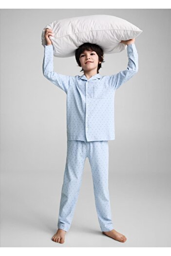 MANGO Kids Orange Pajama Set for Kids