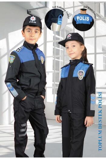 ugurbocegicocukdunyası Society Blue Ladybug Children's Police Set