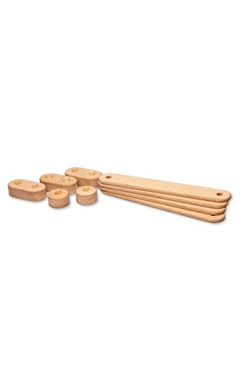 KIDOPPO 8'li Denge Tahtası Balance Beam | Ahşap Denge Tahtaları | Çocuklar Için Eğlenceli Aktivite Oyuncağı