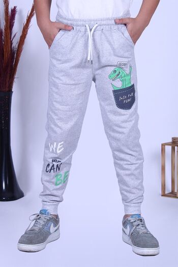 YA KO KİDS Ya-Ko Kids Dinosaur Printed Boys' Sweatpants