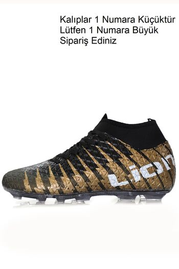 Freemax Unisex Khaki Black Football Boots - Socks Football Shoes