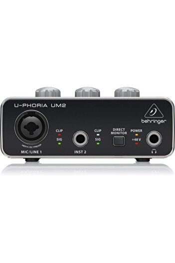Behringer U-phoria Studio Kayıt Seti (C-1 Mikrofon, Um2 Ses Kartı, Hps5000 Kulaklık)