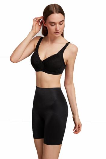 Kom Black Daliya Seamless Women's Shorts Corset