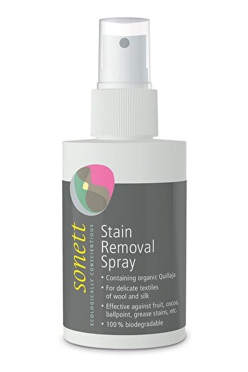 Sonett Organic Stain Remover Spray for Silk and Wool Fabrics - 100 ml for Fruit - Pen - Oil Stain