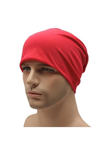A Bunch Red Combed Cotton Beret for Men and Women - Seasonal
